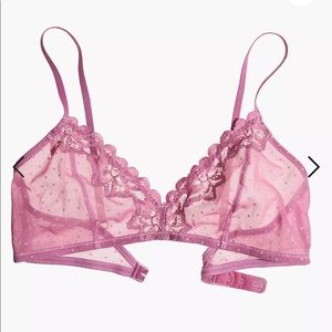 Madewell Swiss-Dot Mix Tali Bralette